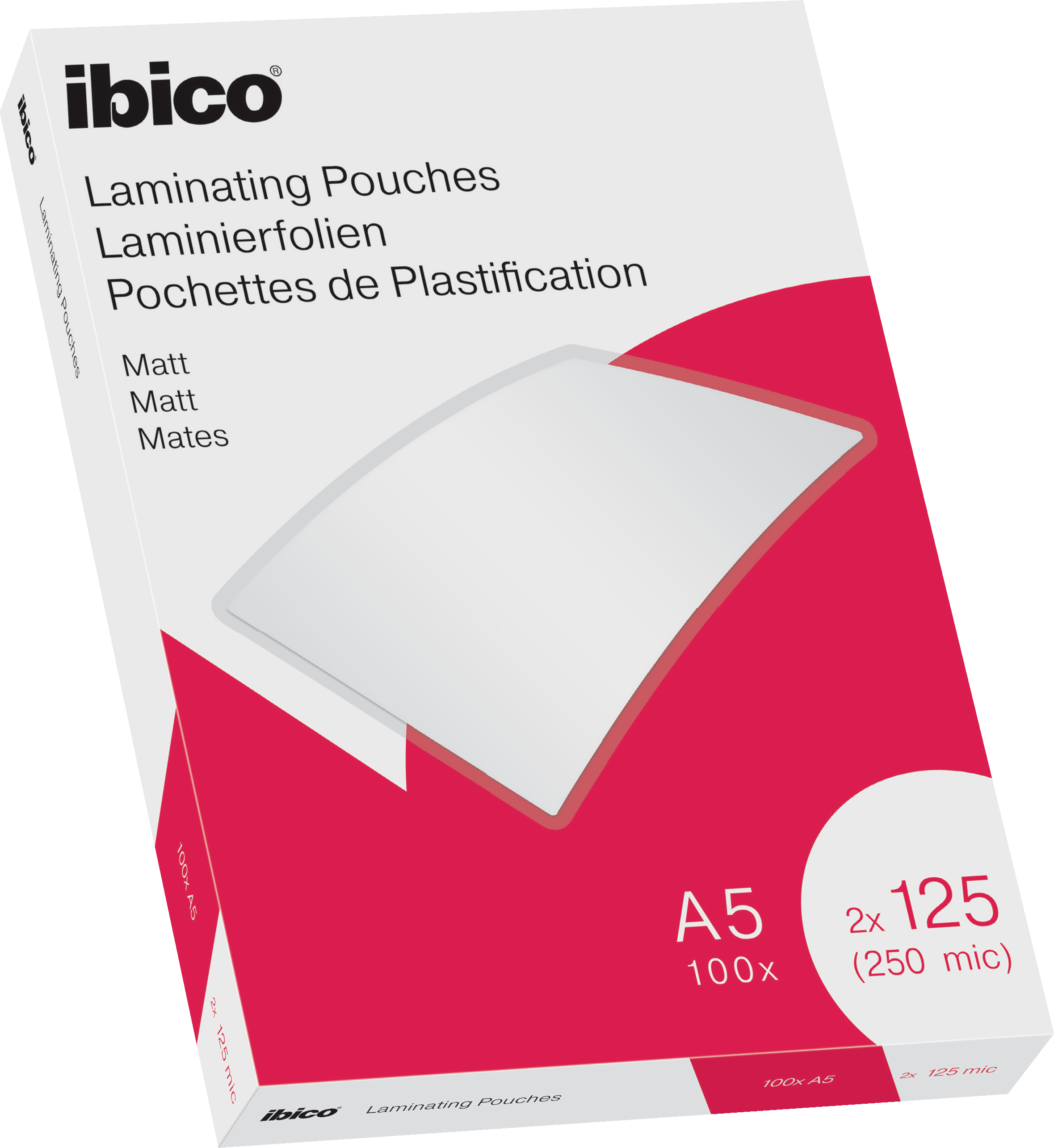 IBICO Pochettes à plastifier A5 627322 matt, 125my 100 pcs. matt, 125my 100 pcs.