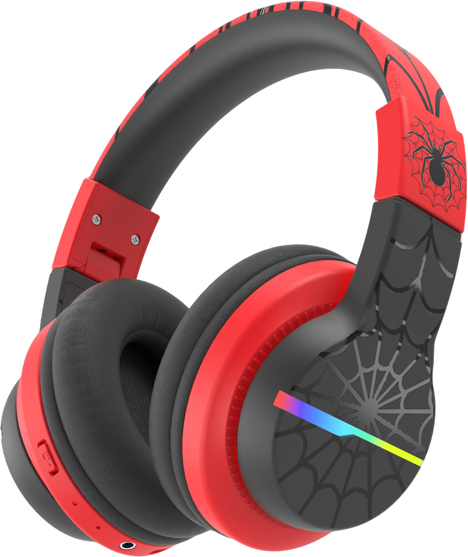 photo ICLEVER Headphones Kids BT LED C03-1702N-37 74/85/94 dB, 55h Black/Red