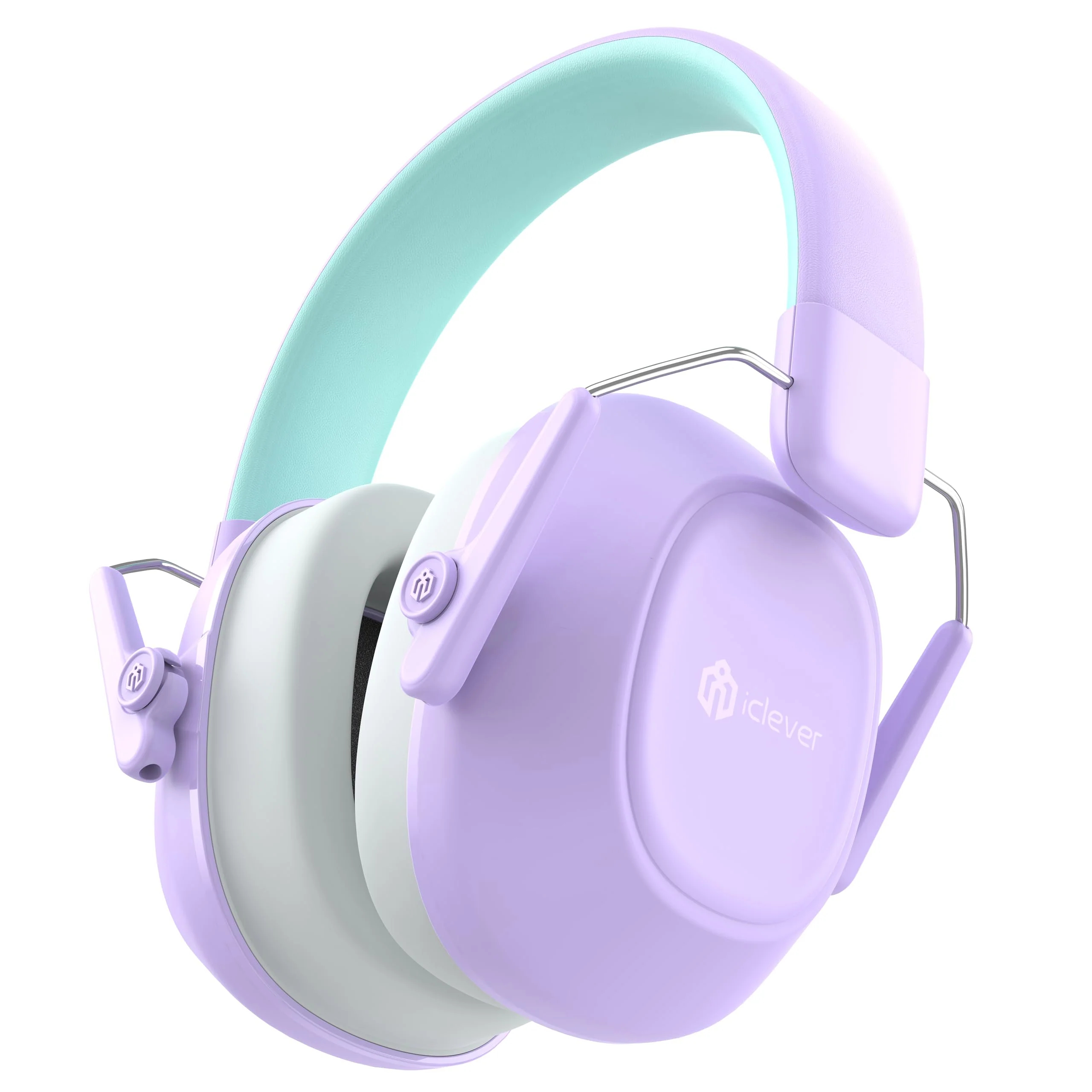 photo ICLEVER IC-EM01 Ear Muffs for Kids C06-2301N-02 26dB NRR Noise Reduc. purple
