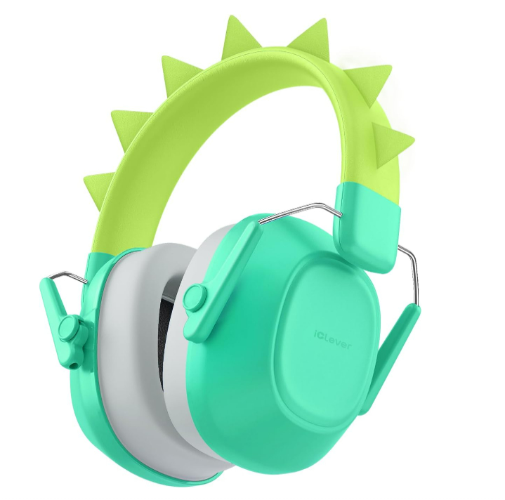 photo ICLEVER Ear Muffs for Kids C06-2301N-13 29dB NRR Noise Reduc. Dinosaur