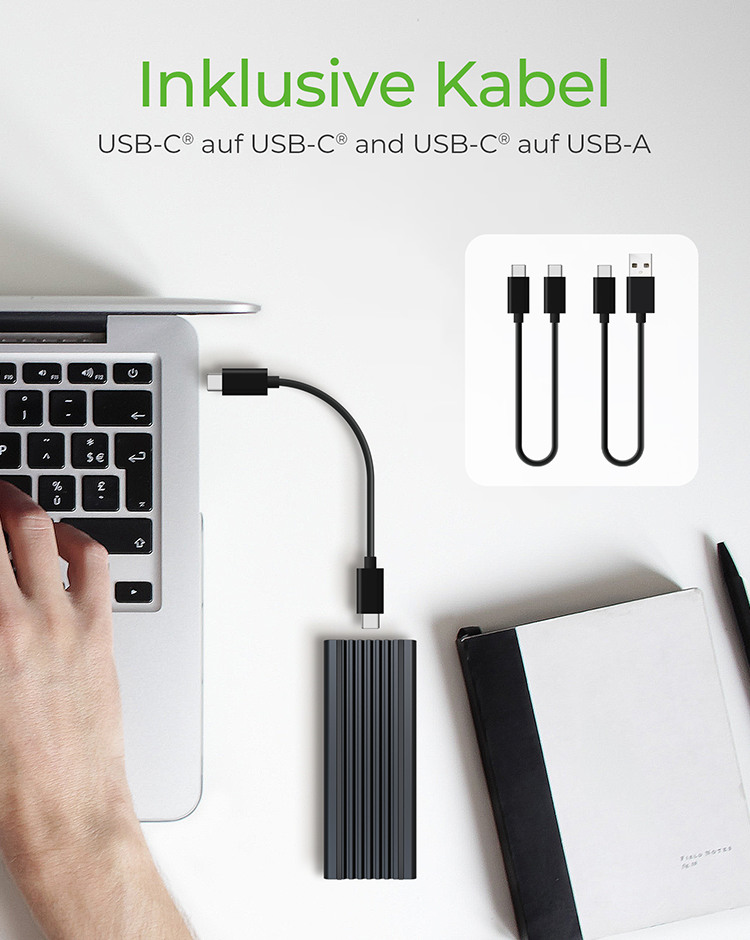 ICY BOX Ext. Gehäuse M.2 USB 3.2 G2 IB-1824ML-C31 RGB, Schreibschutz