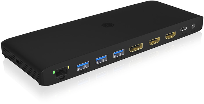 ICY BOX USB-C Triple DockingStation IB-DK2416-C 4K, 2xHDMI & 1xDP, 4x USB, PD