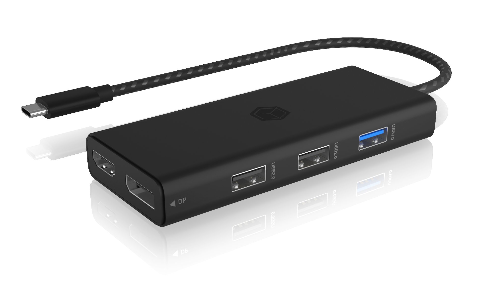 ICY BOX USB-C DockingStation IB-DK4011-CPD with integrated cable with integrated cable