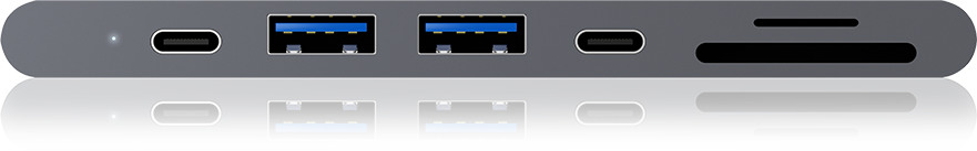 ICY BOX DockingStation IB-DK4037a-2C Dual Type C anthracite
