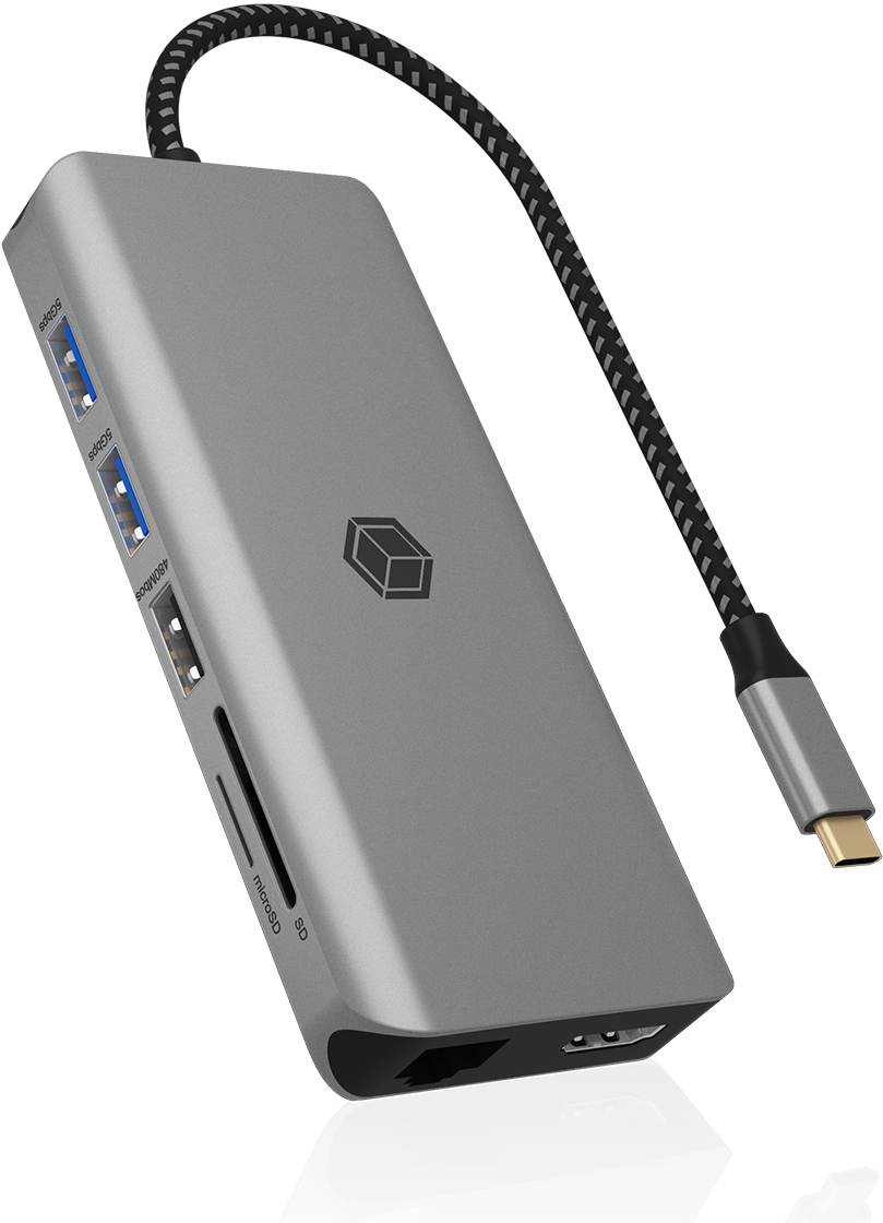ICY BOX Mobile DockingStation IB-DK4061-CPD 2xHDMI,USB-C&A,GBit,PD 100W 2xHDMI,USB-C&A,GBit,PD 100W