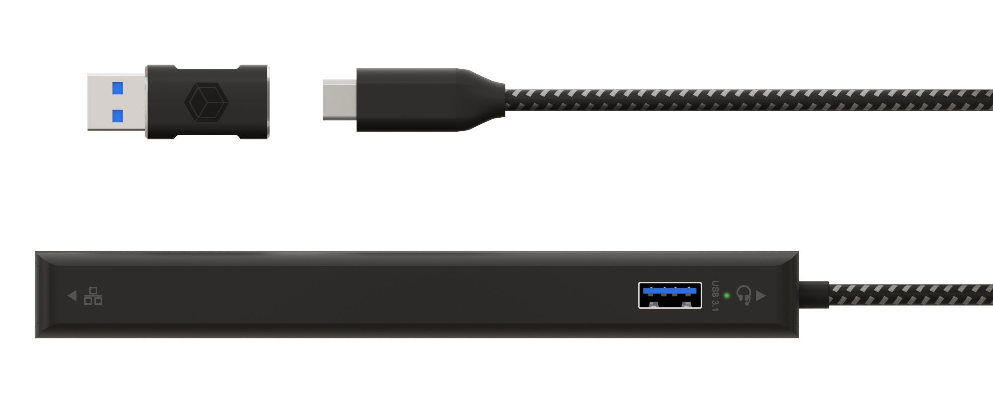 ICY BOX Dual Dockingstation black IB-DK4080AC 2xHDMI & DP, 3x USB 3.2, GBL