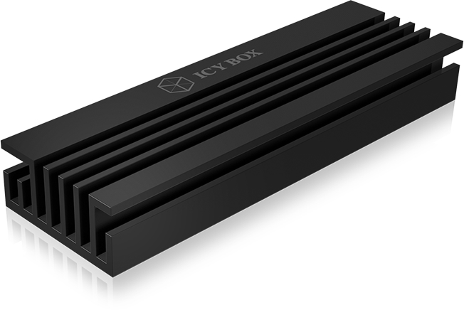 ICY BOX Kühlkörperset für M.2 SSD IB-M2HS-70 Aluminium, 10 mm dick