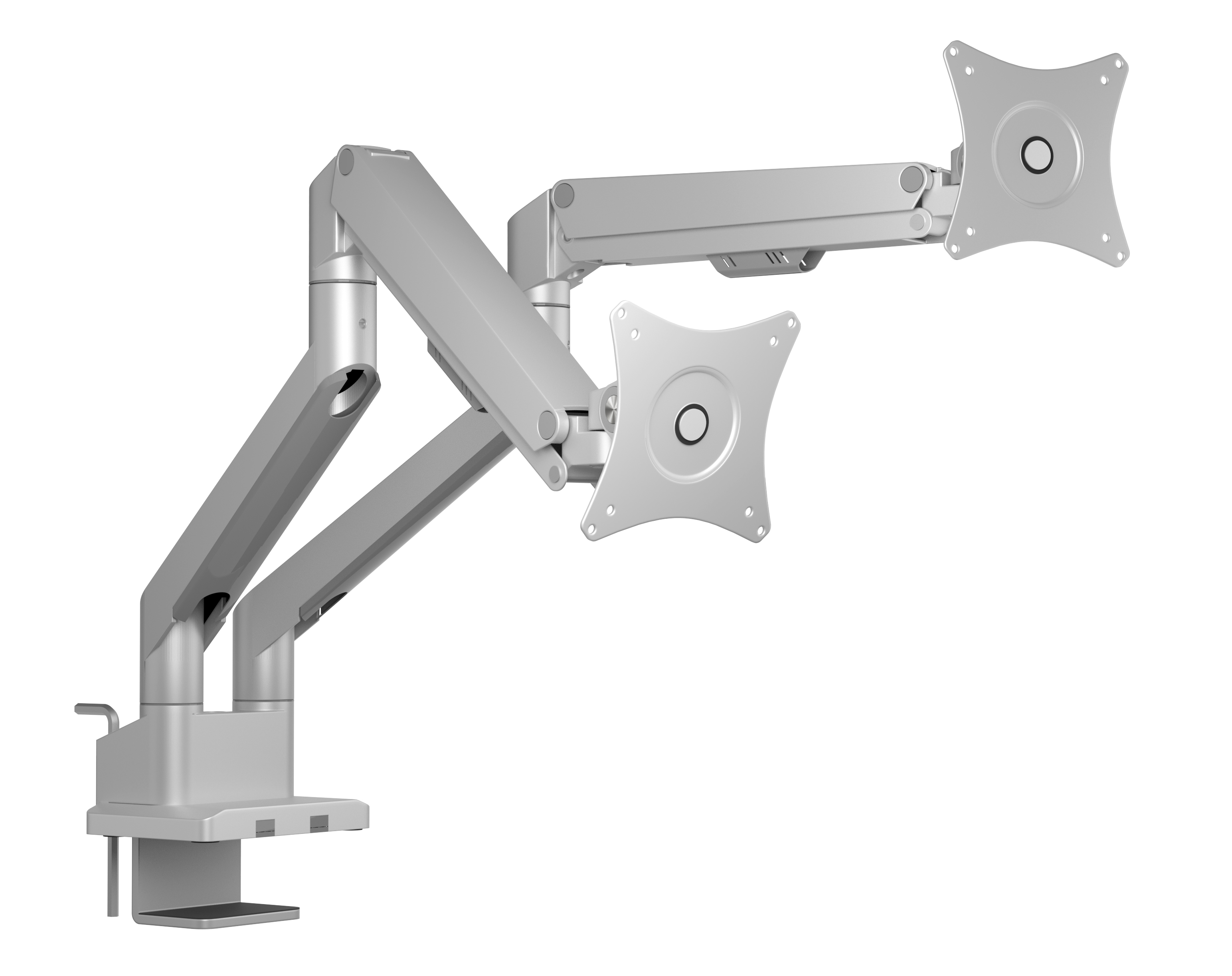 photo ICY BOX Dual Monitor Stand IB-MS524-T 17-32 inch 1-9kg silver grey