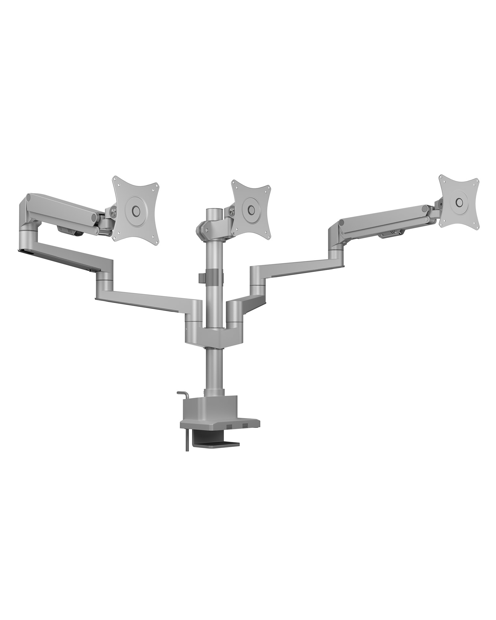photo ICY BOX Triple Monitor Stand IB-MS525-T 17-30 inch 1-7kg silver grey