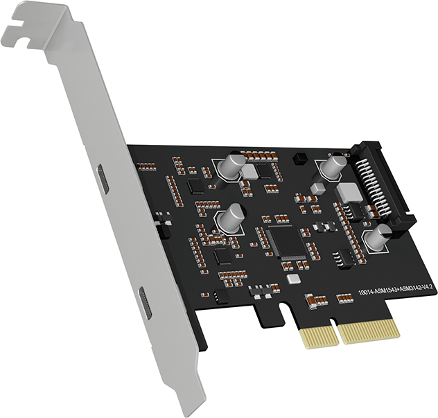 ICY BOX PCIe-Karte, 2x USB 3.1 Gen2 IB-PCI1902-C31 Type-C® Schnittstellen