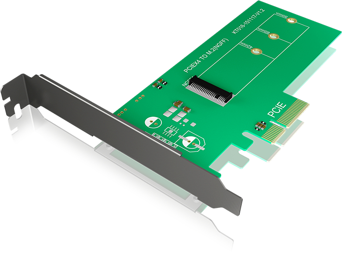 ICY BOX PCIe-Karte, M.2 PCIe SSD zu IB-PCI208 PCIe 4.0, FP PCIe 4.0, FP