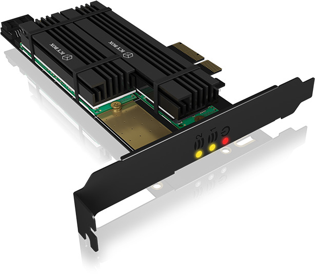 ICY BOX PCIe-Karte, 1x M.2 SATA III IB-PCI215M2-HSL 1x M.2 PCIe PCIe 4.0 FP+LP