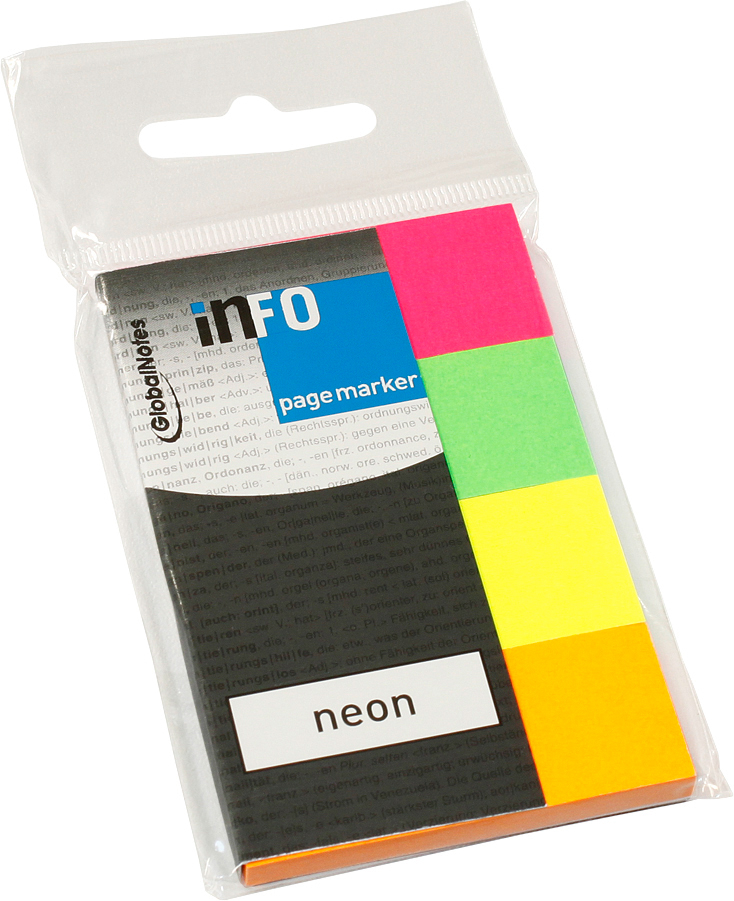 INFO Page Marker 5670-89 Neon, 20x50mm,4x40 feuilles