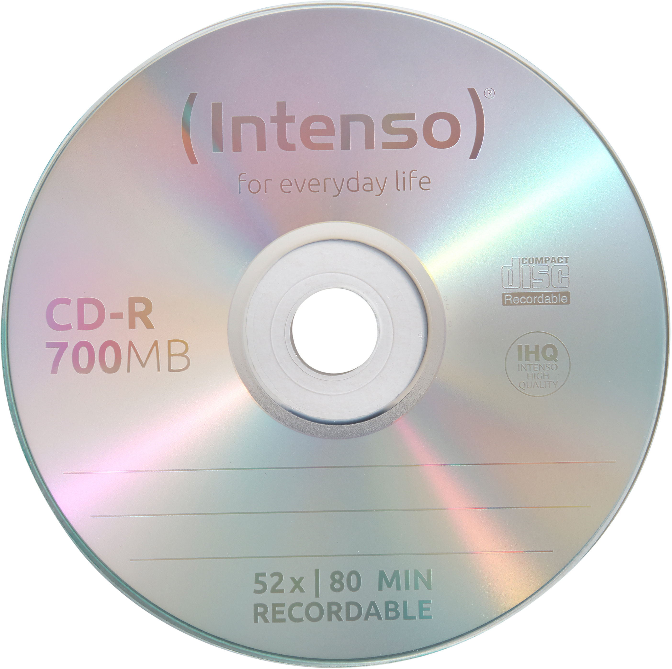 INTENSO CD-R Cake Box 80MIN/700MB 1801125 52x Printable 50 Pcs