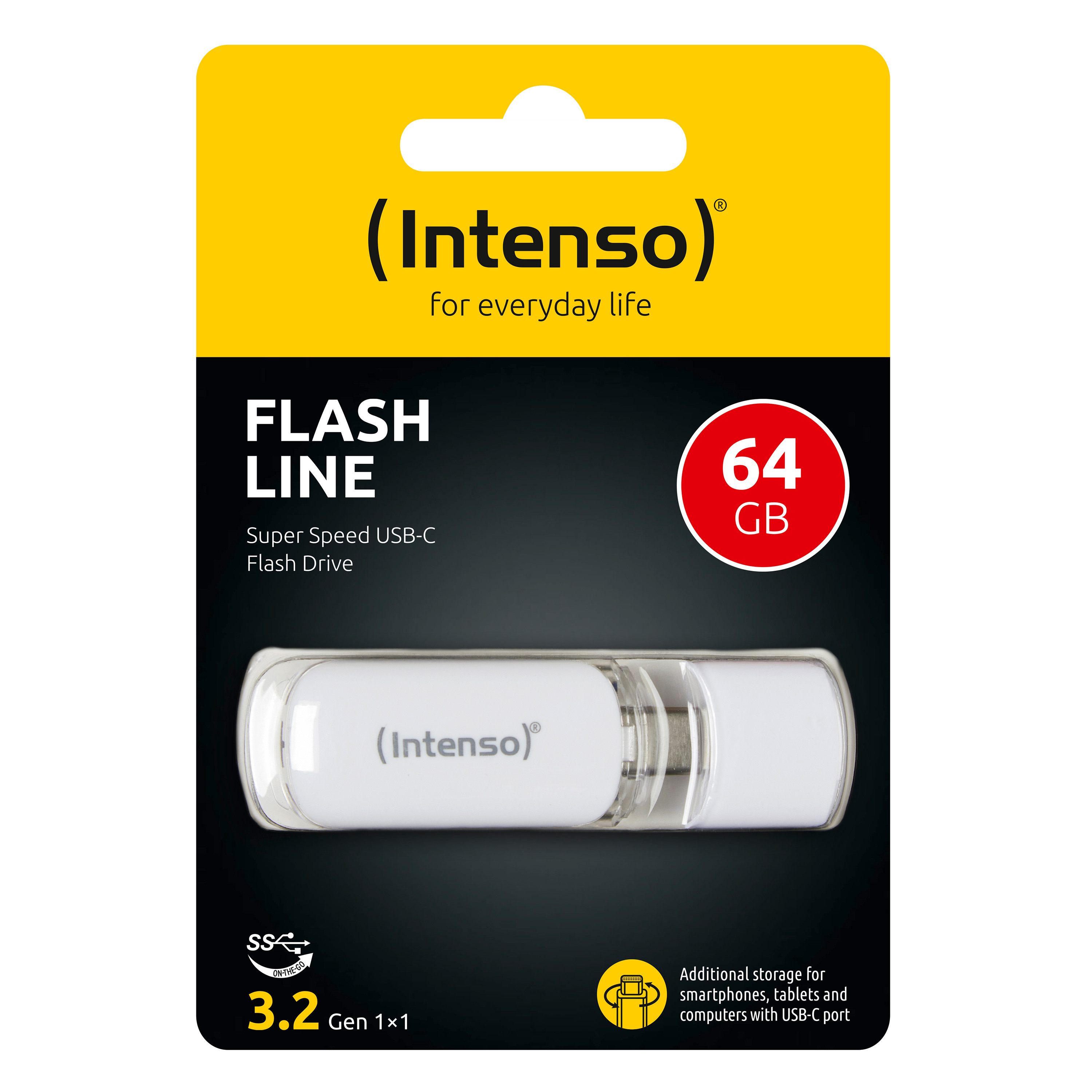 INTENSO USB-Stick Flash Line 64GB 3538490 USB 3.1 Type-C