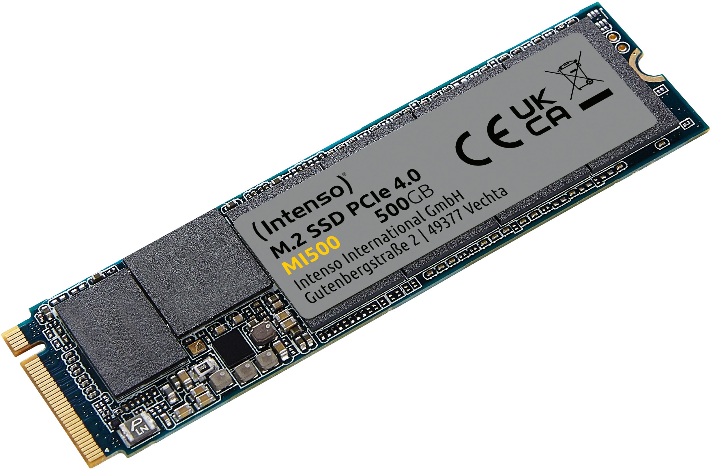 photo INTENSO M.2 SSD MI500 500GB 3836450 PCIe 4.0, m.2 2280