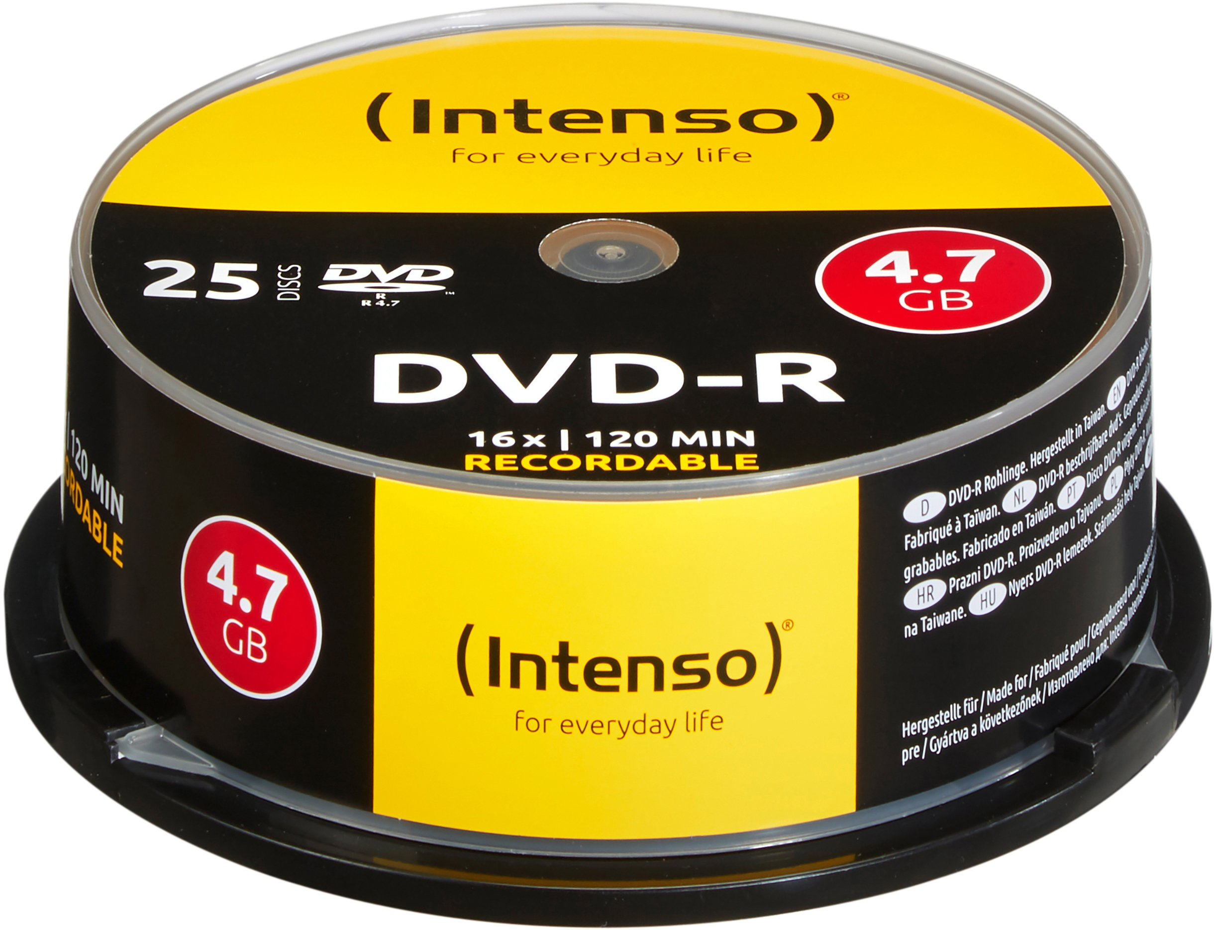 INTENSO DVD-R Cake Box 4.7GB 4101154 16X 25 Pcs 16X 25 Pcs