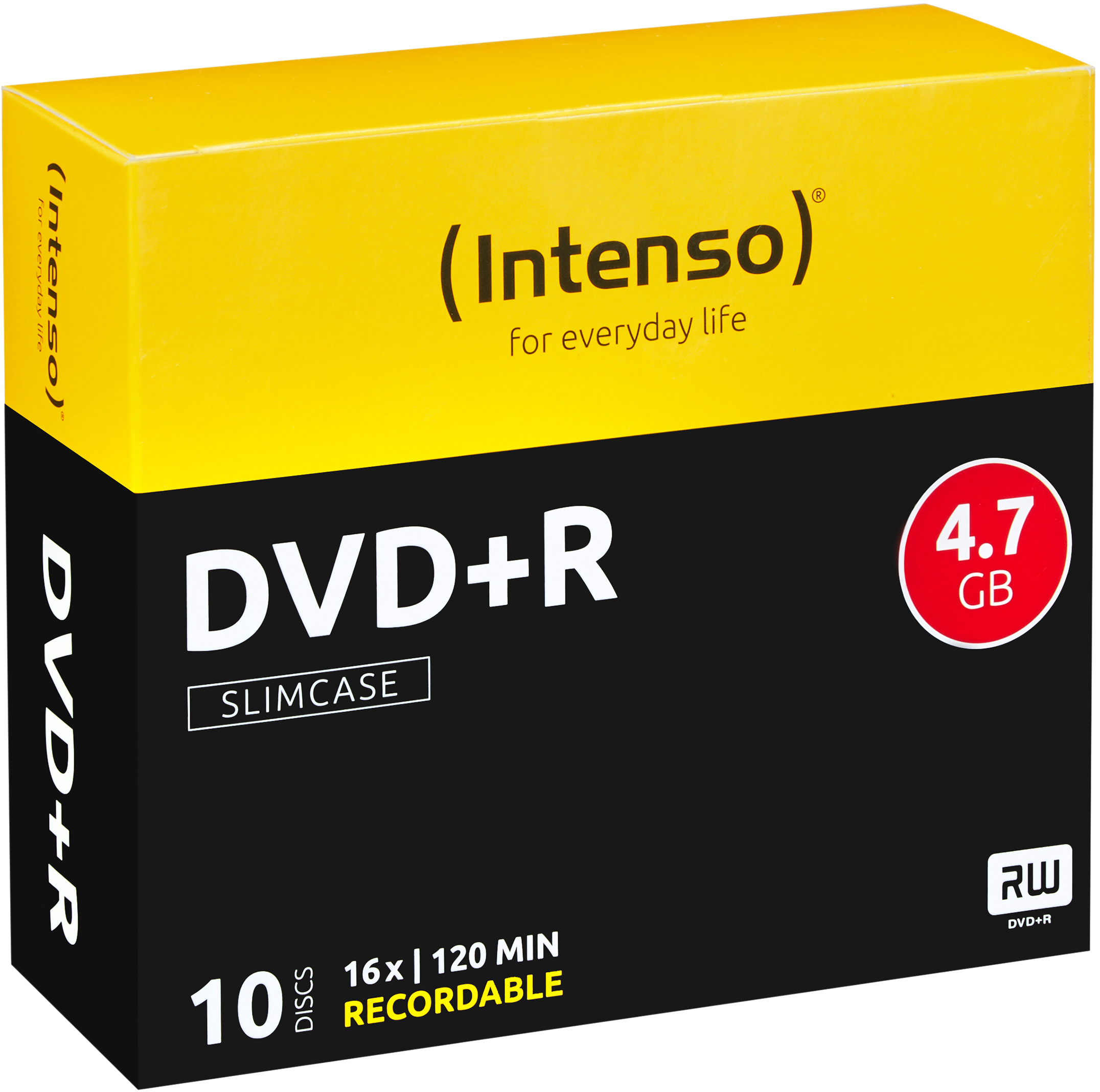 INTENSO DVD+R Slim 4.7GB 4111652 16x 10 Pcs 16x 10 Pcs