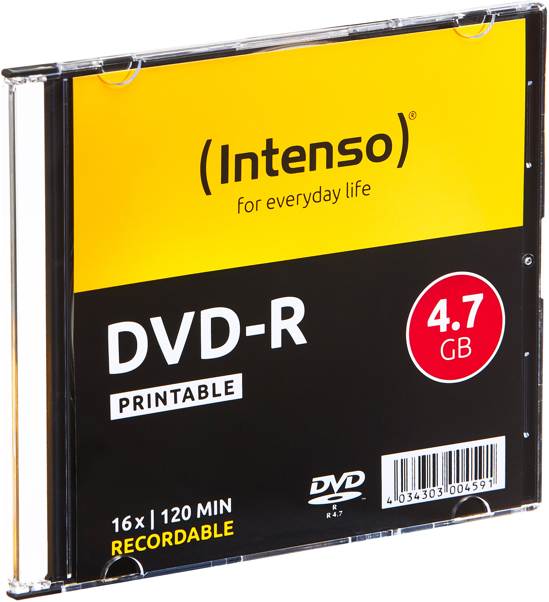 INTENSO DVD-R Slim 4.7GB 4801652 16x Printable 10 Pcs