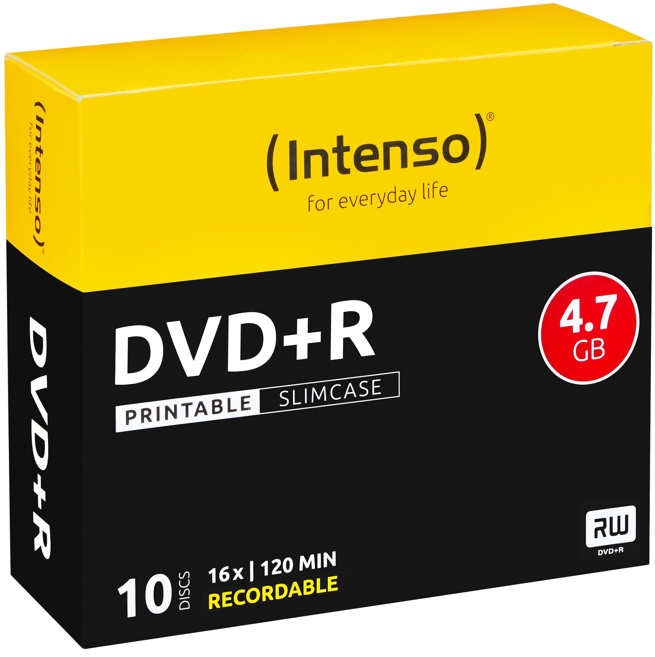 INTENSO DVD+R Slim 4.7GB 4811652 16x Printable 10 Pcs 16x Printable 10 Pcs