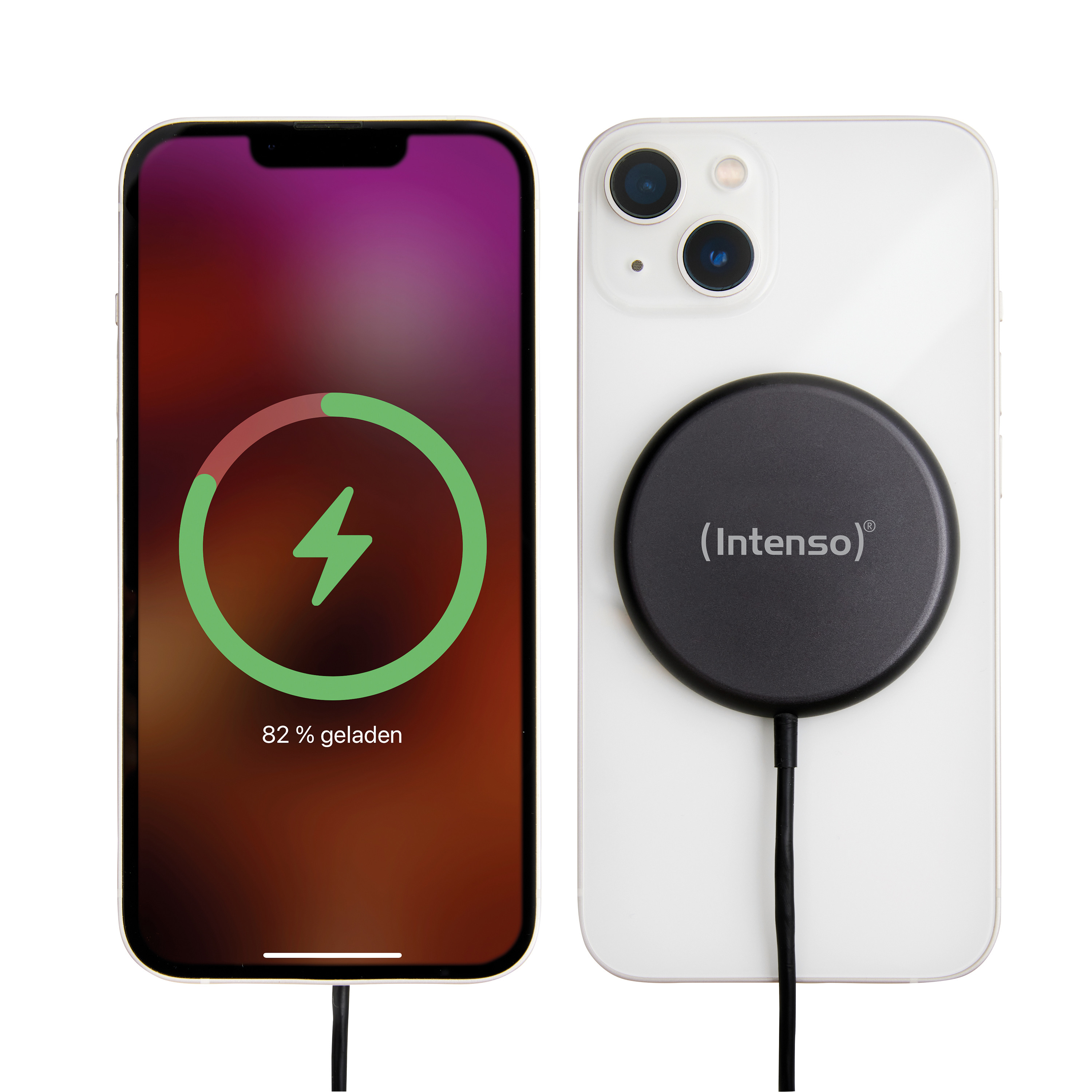 INTENSO Magnetic Wireless Charger MB1 7410710 MagSafe compatibility black