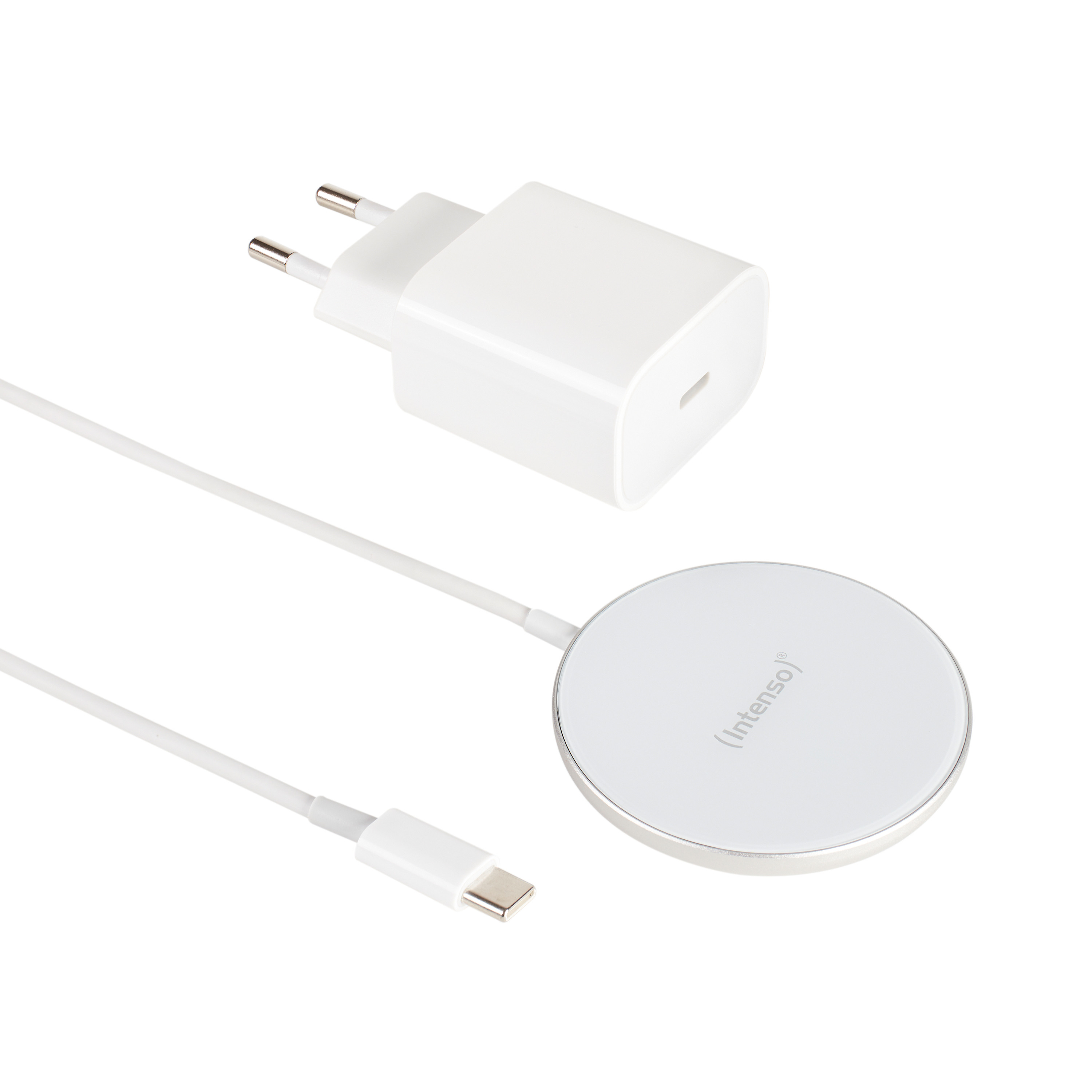 INTENSO Magnetic Wireless Charger MW1 7410712 MagSafe compatibility white