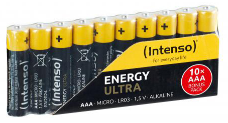 INTENSO Energy Ultra AAA LR03 7501910 Alkaline 10pcs shrinked pack