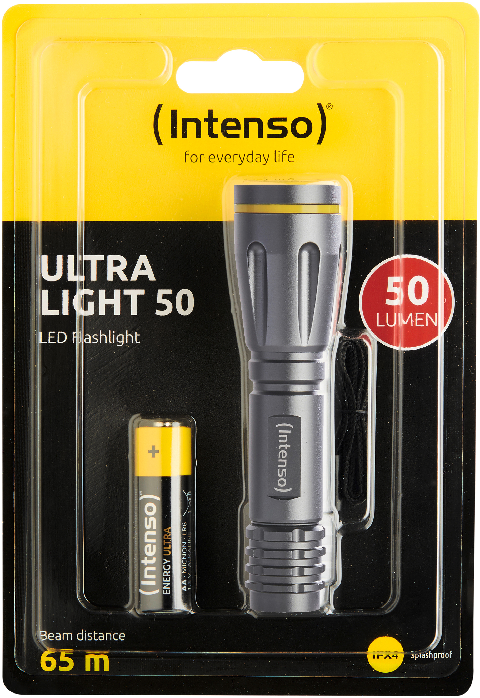 INTENSO Flashlight Ultra Light 50 7701420 incl. 1 x AA battery incl. 1 x AA battery