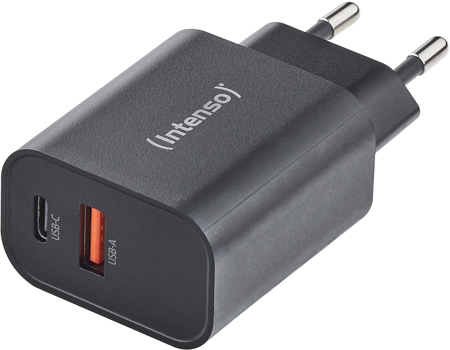 photo INTENSO Power Adapter W30AC Charger 7803010 30W, USB-A & USB-C black