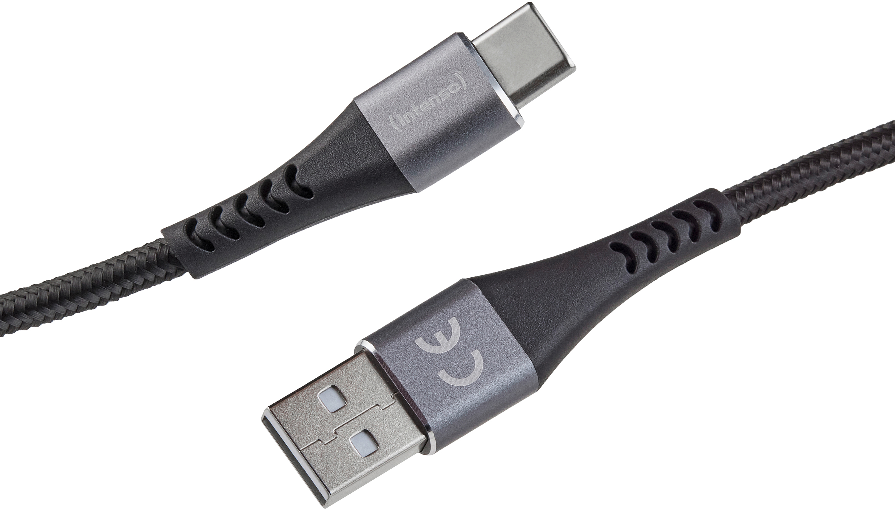 photo INTENSO Cable USB-A to USB C 7901100 1.5 m, Nylon black