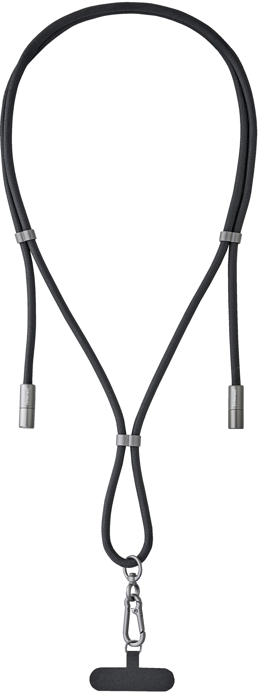 photo INTENSO Phone Lanyard Charg.Data Cable 7991000 2x USB-C, up to 1.65m black