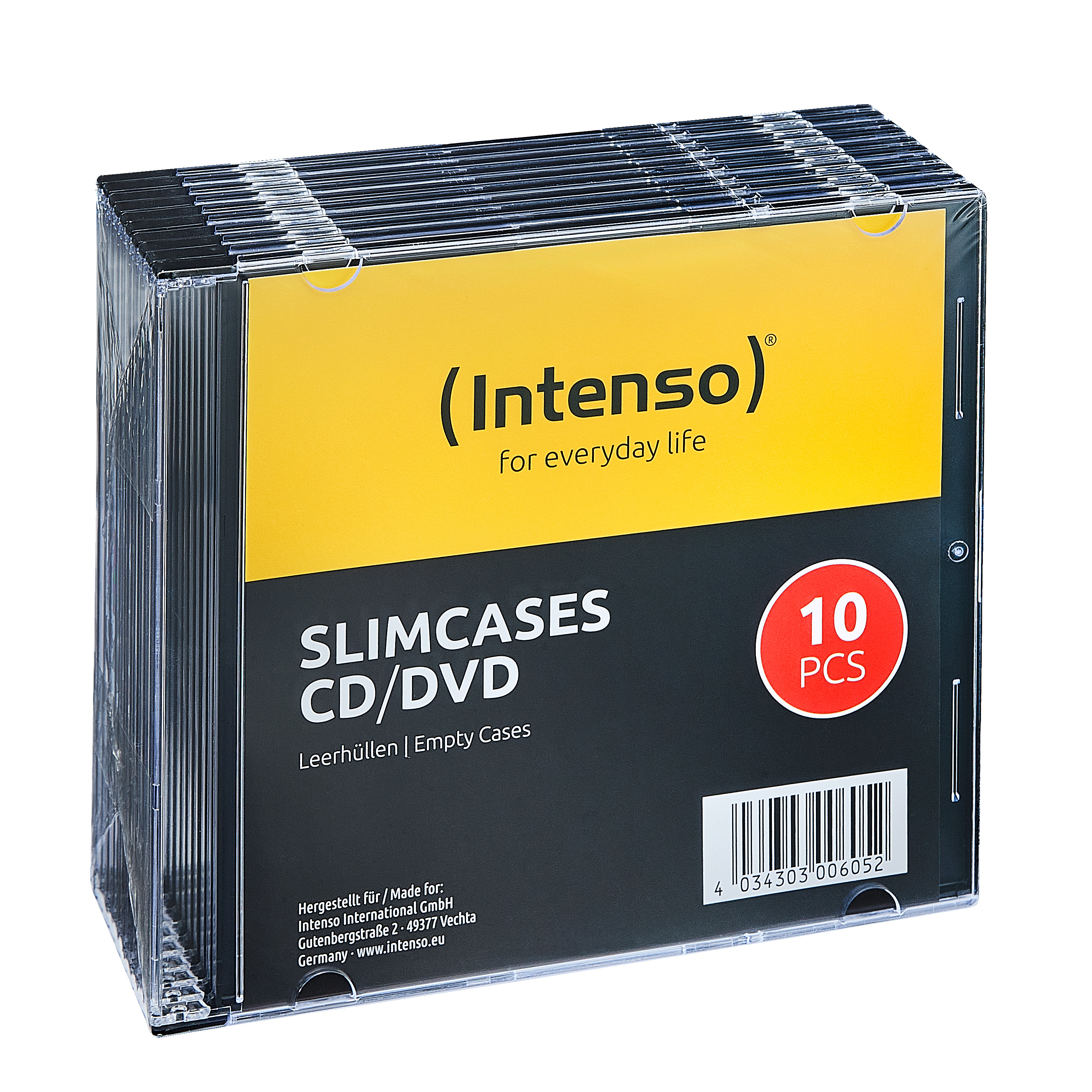 photo INTENSO CD / DVD Empty Slim Case 9001602 10 pcs.
