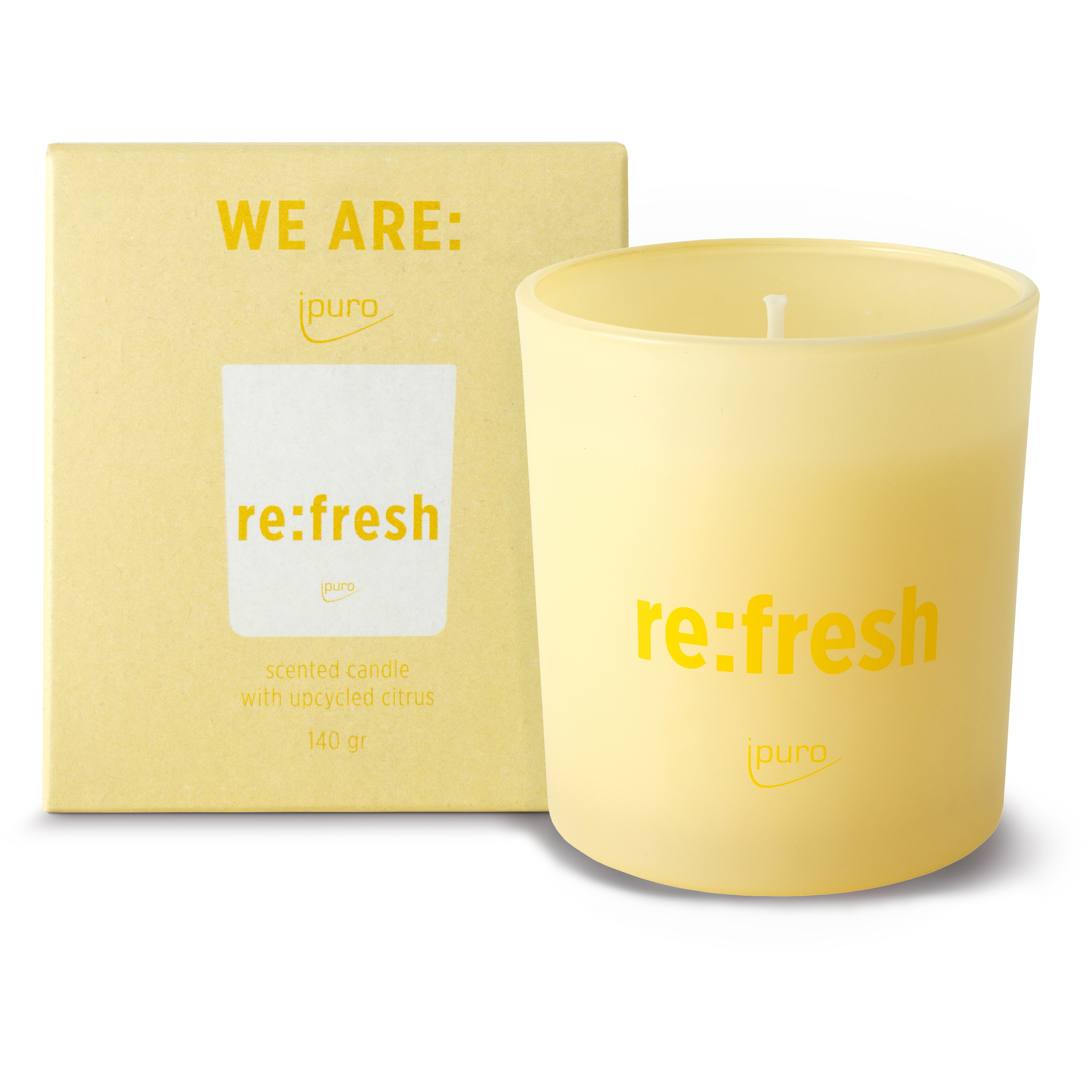 photo IPURO Bougie parfumée 140g 031.1201.00 re:fresh
