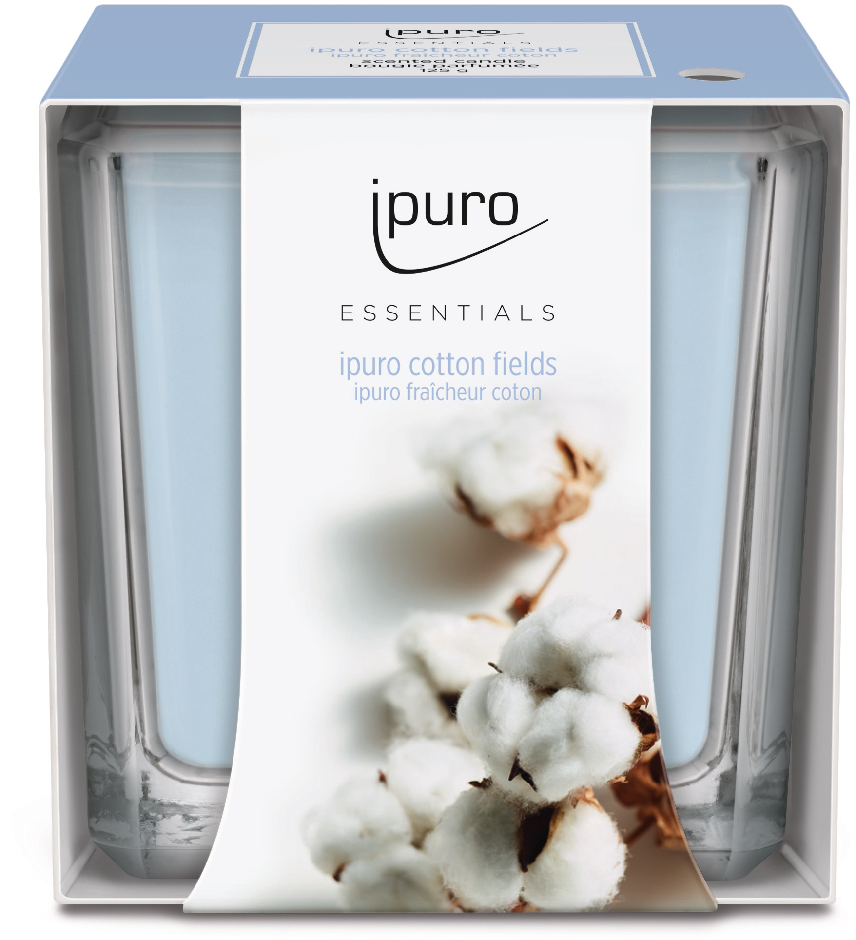 IPURO Bougie parfumée Essentials 051.1200 cotton fields 125g