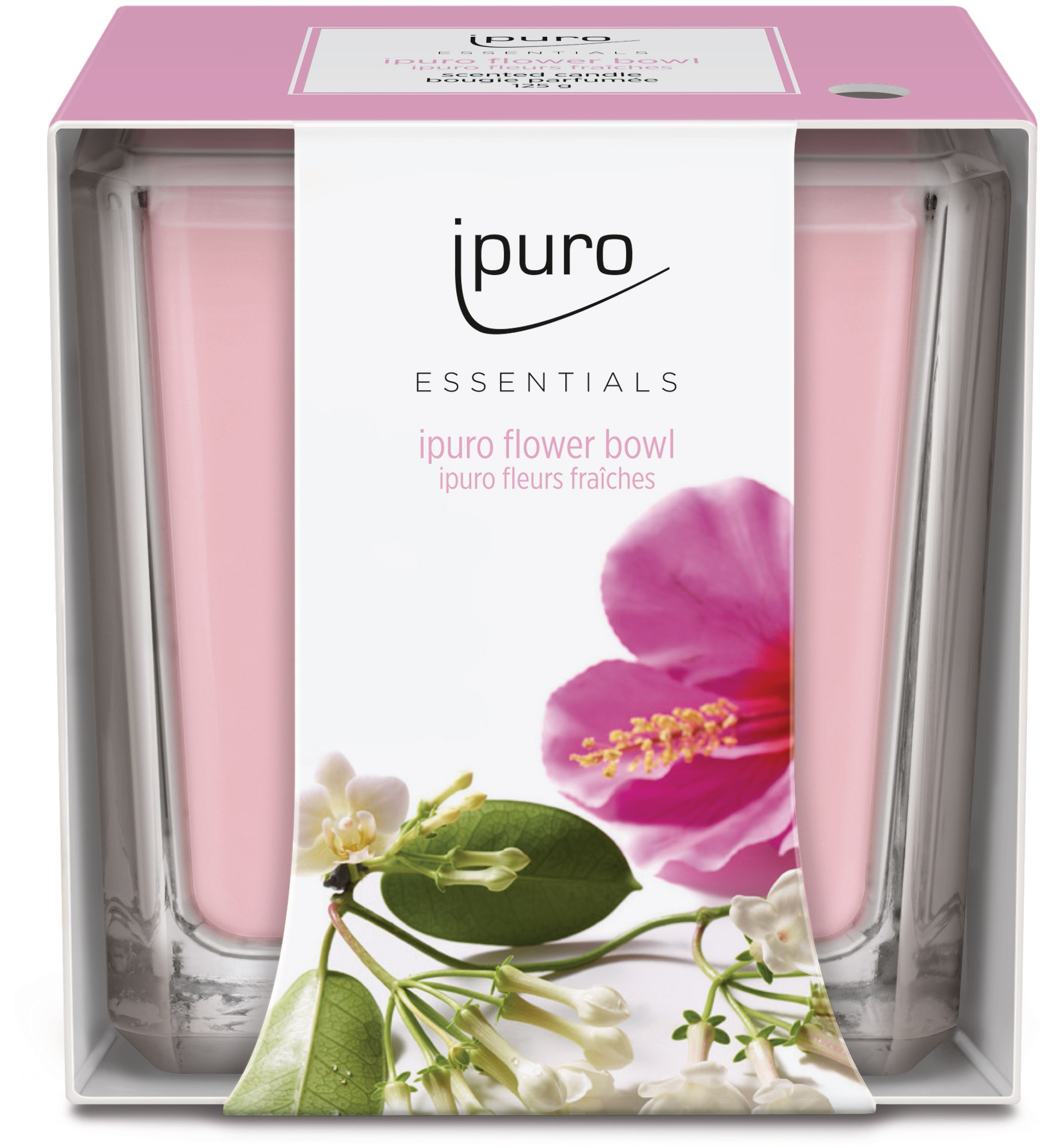 IPURO Bougie parfumée Essentials 051.1201 flower bowl 125g