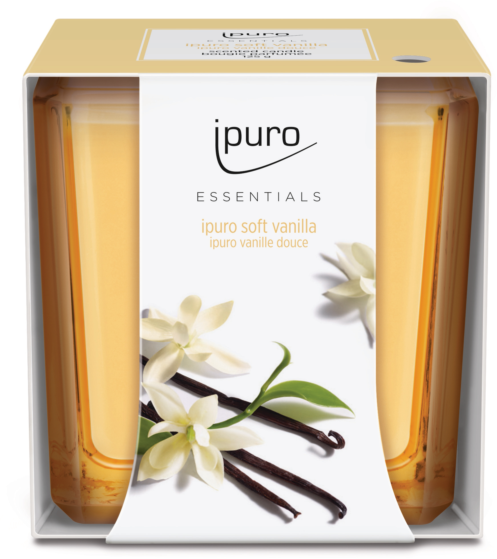 IPURO Bougie parfumée Essentials 051.1207 soft vanilla 125g soft vanilla 125g