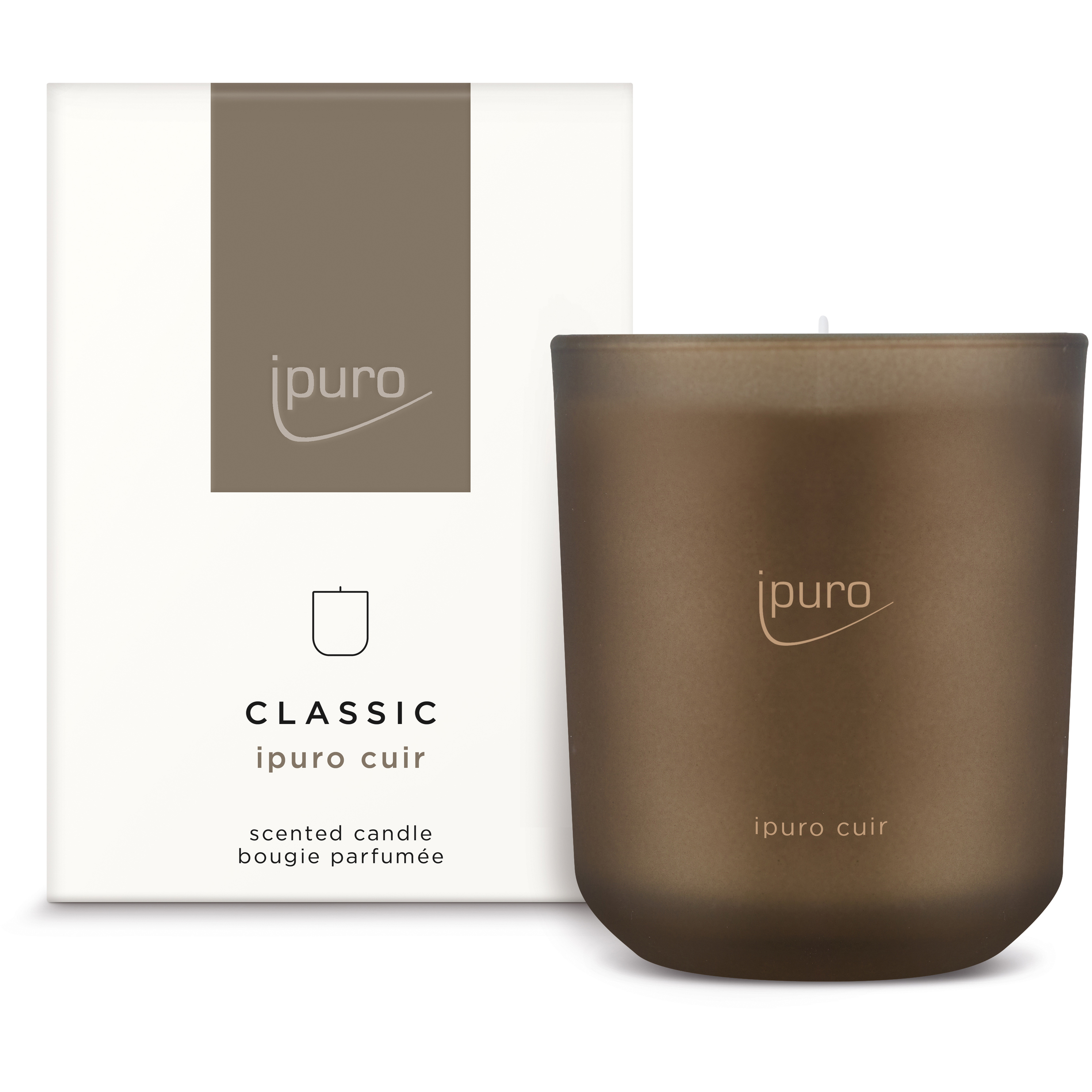 photo IPURO Bougie parfumée 270g 061.4184.00 cuir