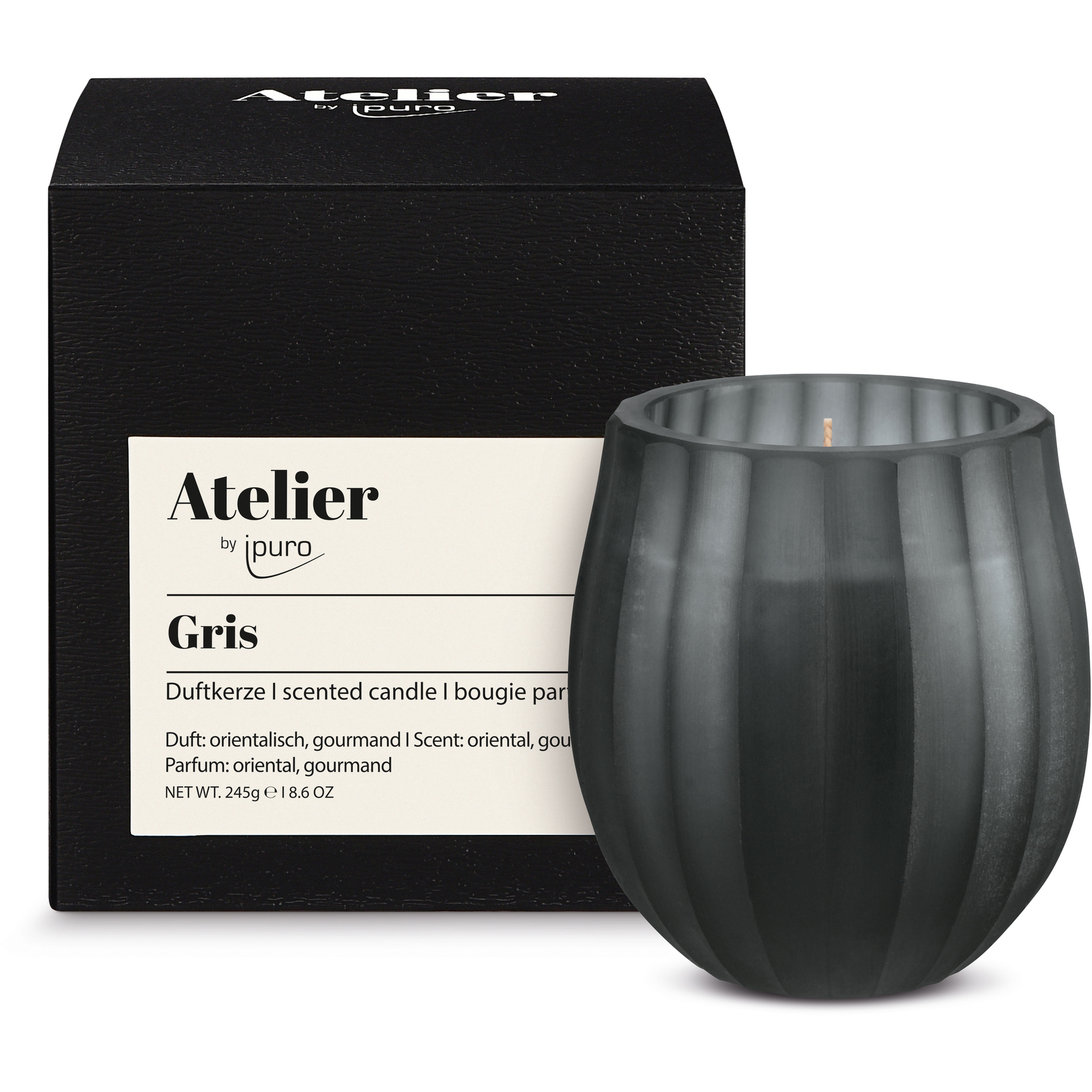 photo IPURO Bougie parfumée 245g 071.1120.00 gris