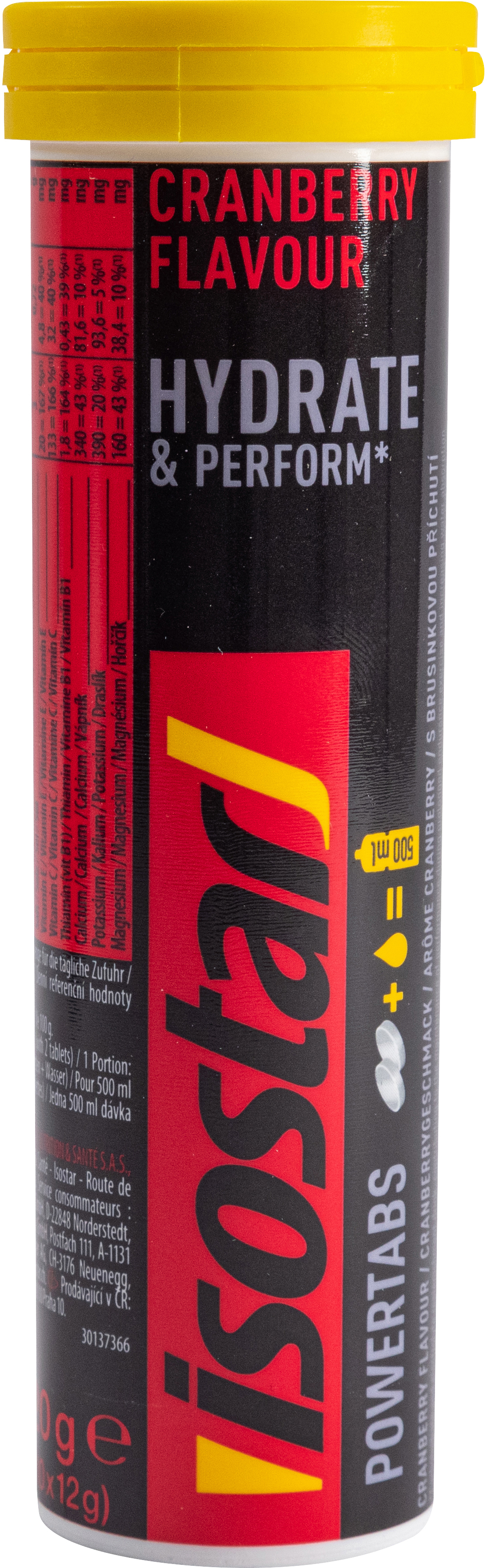 photo ISOSTAR Powertabs Cranberry 402174902 12g, 10 pcs.