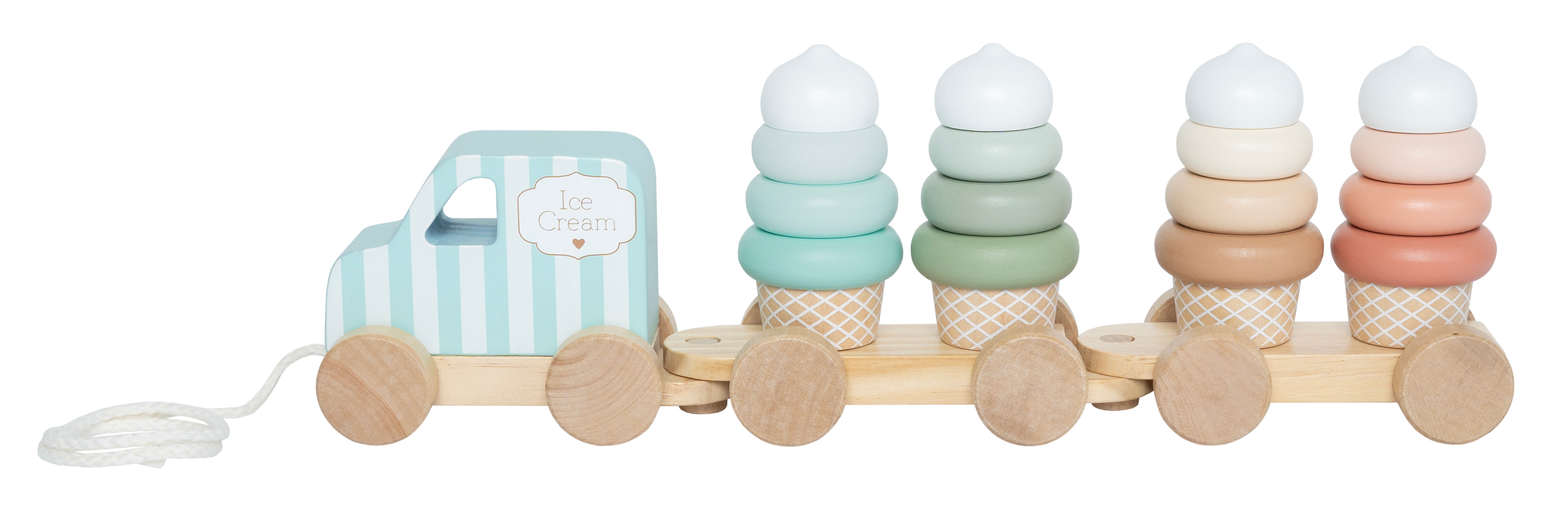 photo JABADABADO Train avec blocs 35x7x11cm C2567 Ice Cream