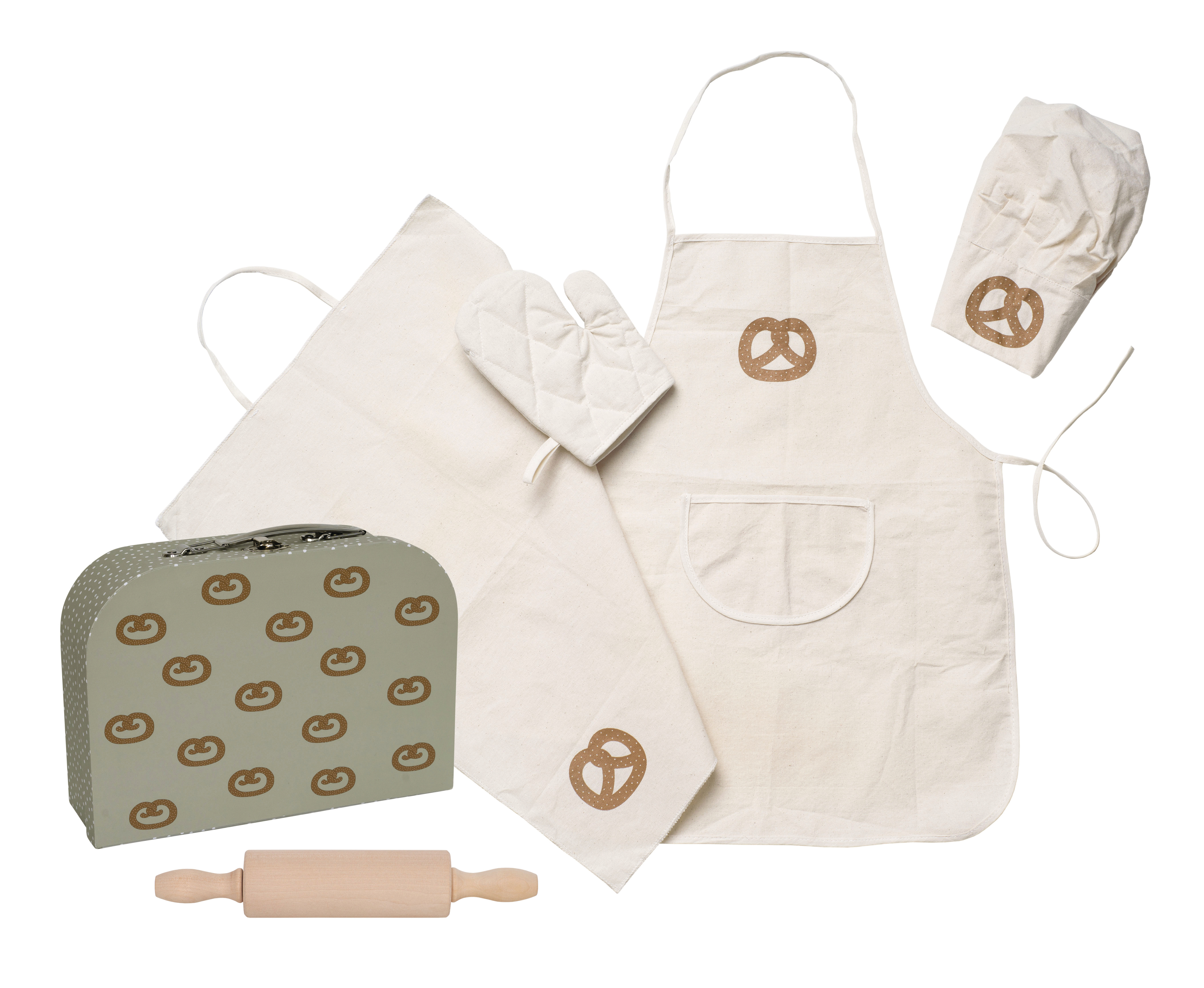 photo JABADABADO Chef Clothes 29x20x9cm C2570 en valise, vert