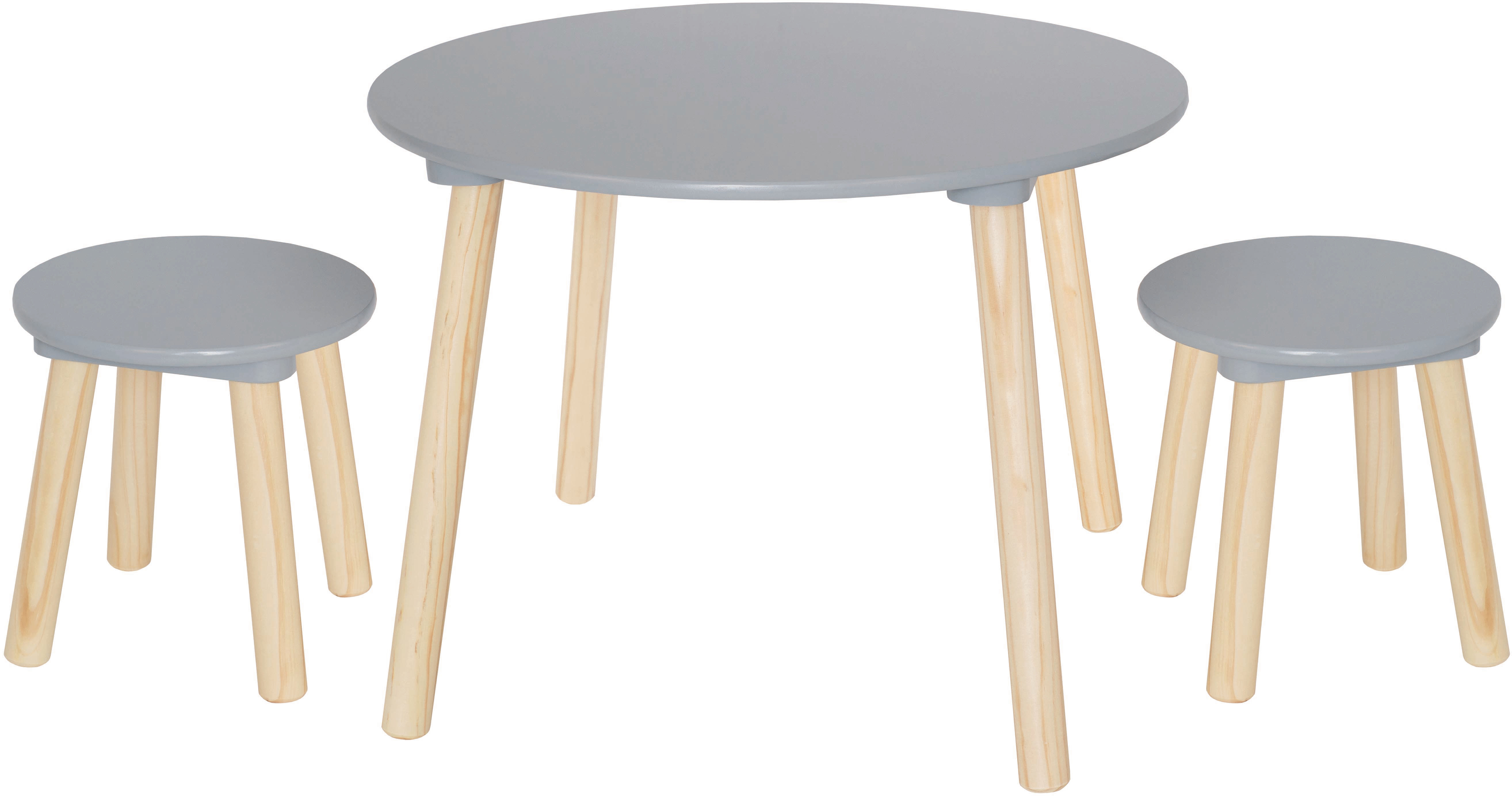 JABADABADO Table & 2 stools H13221 grey