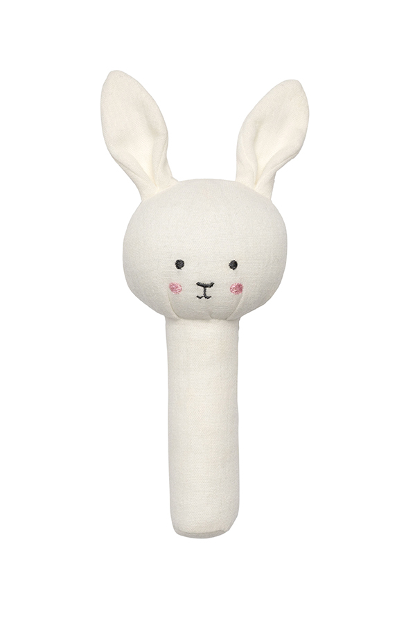 photo JABADABADO Hochet lapin 15cm K135 blanc