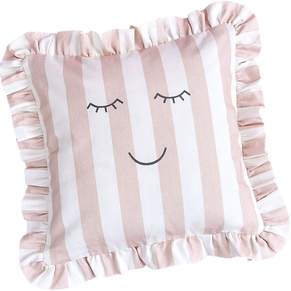 JABADABADO Kissenbezug 43x43cm K162 gestreift, rosa