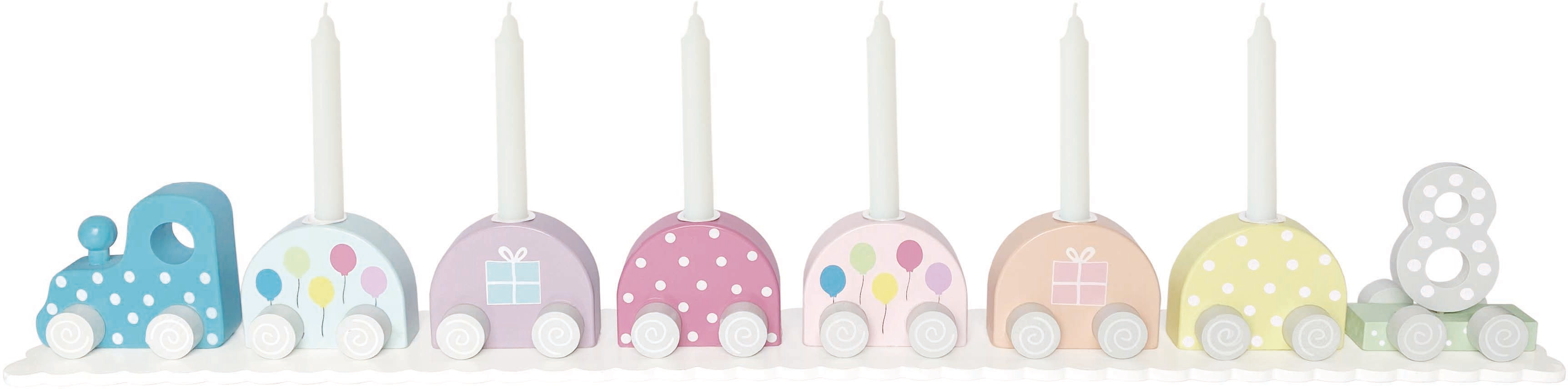 photo JABADABADO Candlestick T271 coloured, numbers 0-9