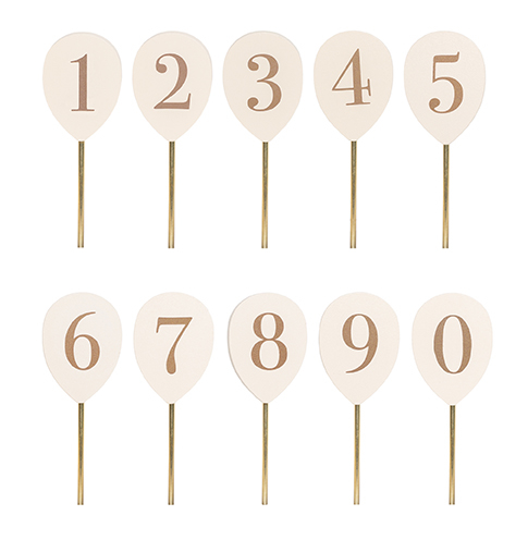 photo JABADABADO Ballons chiffres 4.3x1x11.3cm T303 0-9, bois