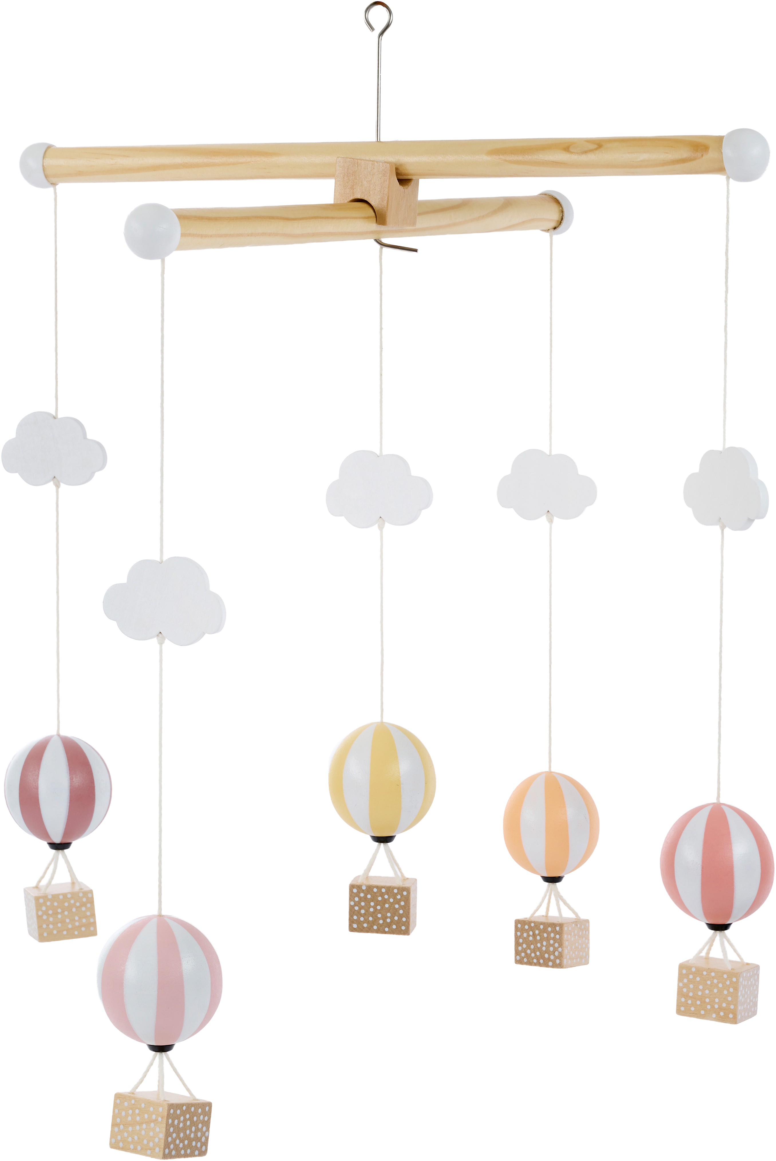 JABADABADO Mobile Heissluftballon 34x37cm T338 rosa