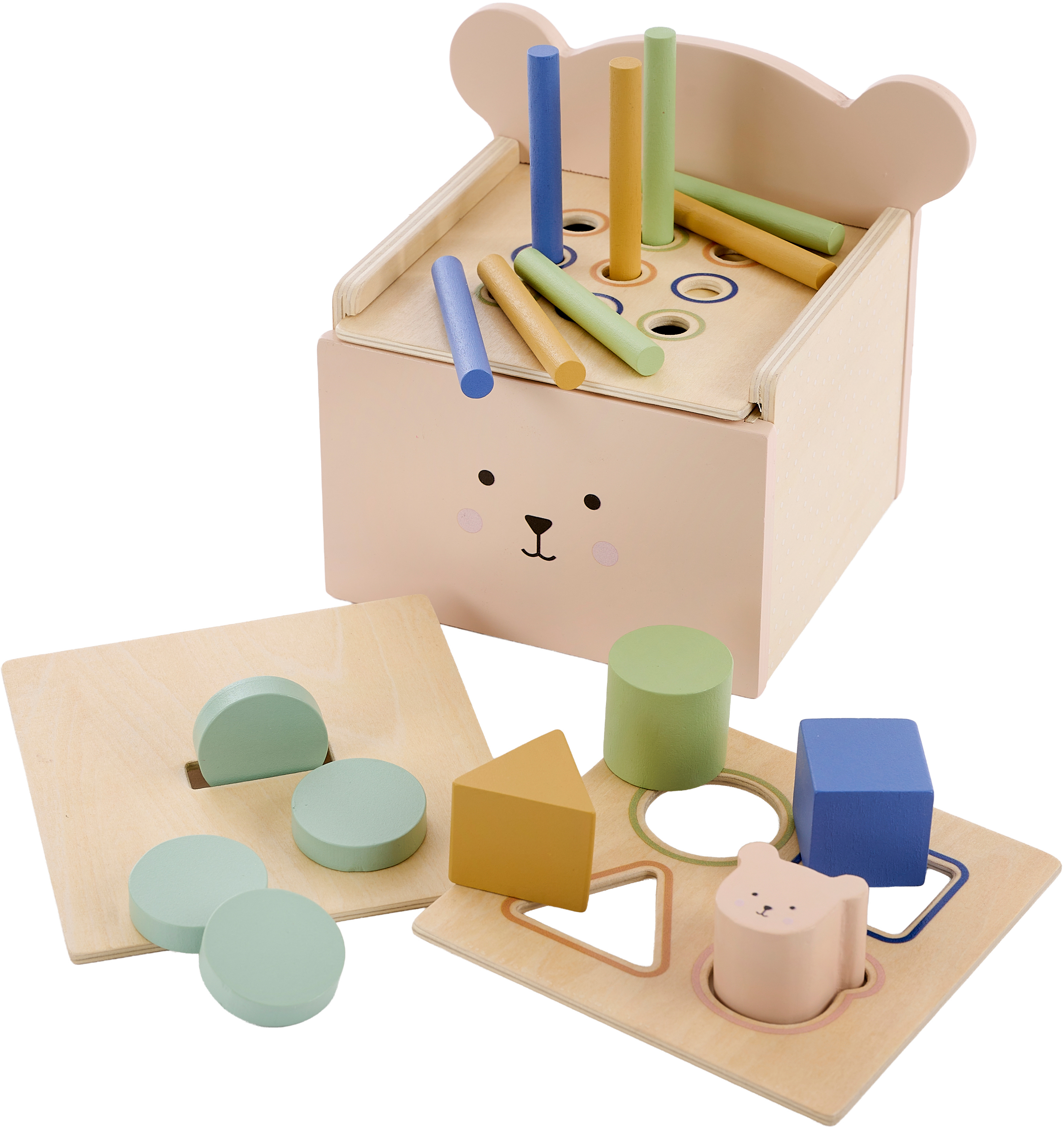 JABADABADO Spiel und Lernbox Teddy T341 4-teilig