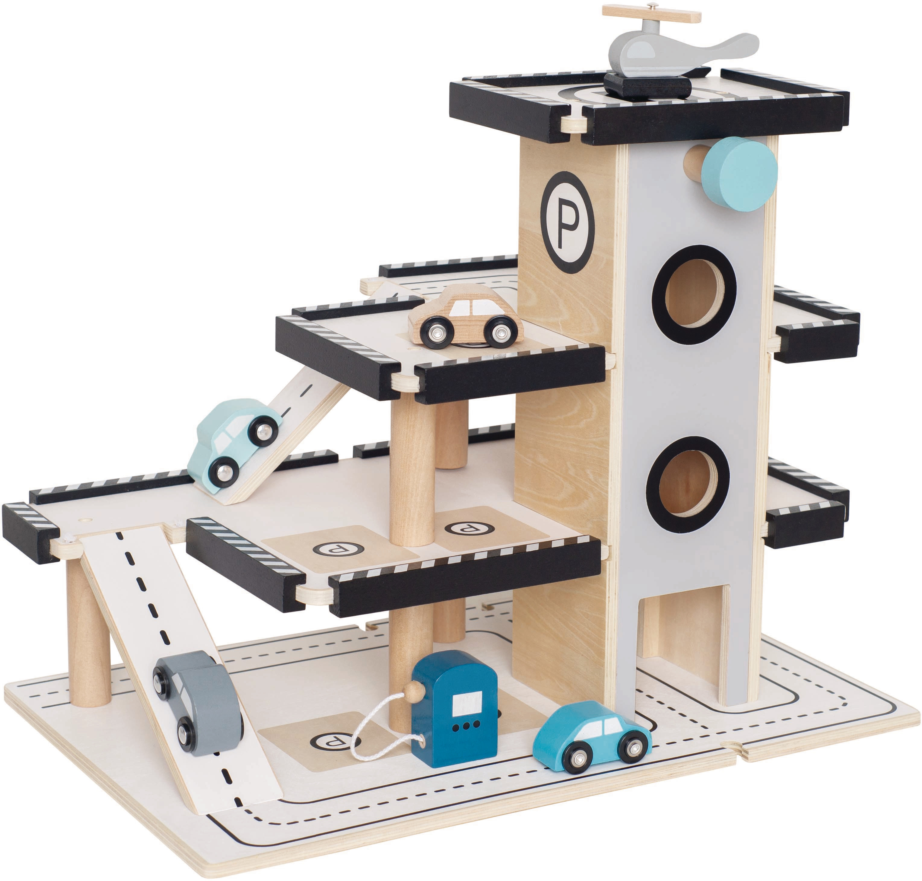 Parkgarage W7107 bunt 44.5x29.5x36cm