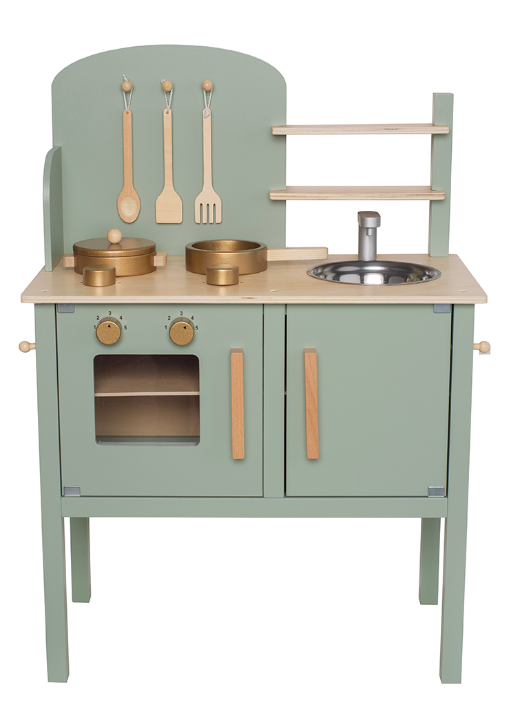 photo JABADABADO Cuisine a. casserole et poêle W7253 vert 56x32x78cm
